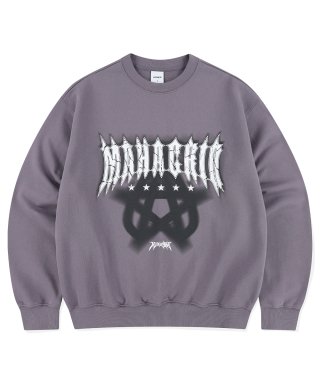 마하그리드(MAHAGRID) STAR LOGO SWEATSHIRT PURPLE(MG2ESMM454A) 상품 이미지