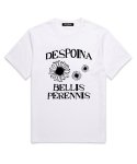 우즈(OUSE) Bellis perennis 오버핏 반팔 티셔츠 (DS011) 화이트