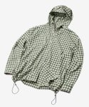 세컨모놀로그(SECONDMONO) 스냅 체크 후드 셔츠 자켓 [GREEN]_SEJK011GREEN