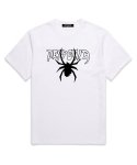 우즈(OUSE) Spider logo 오버핏 반팔 티셔츠 (DS013) 화이트