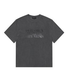 Pigment over fit graphic T-shirt - CHARCOAL GREY