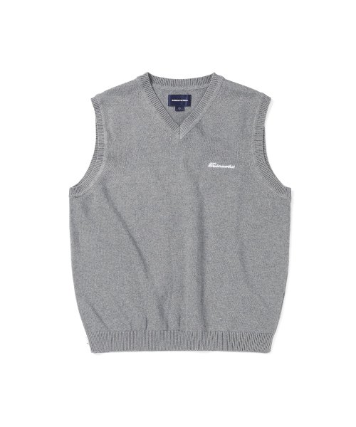 Script Logo Knit жилет Grey