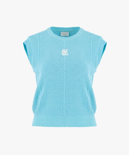 Махровый вязаный жилет (Turquoise)