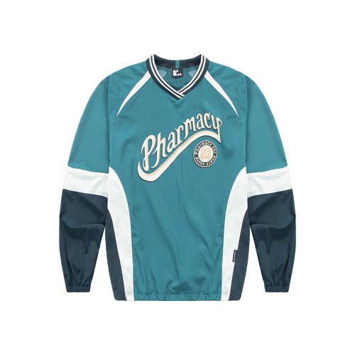 TRUNK Pharmacy Print Logo V-neck толстовка (синий)