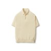 Short Sleeve Comfort Polo Knit - Lemon