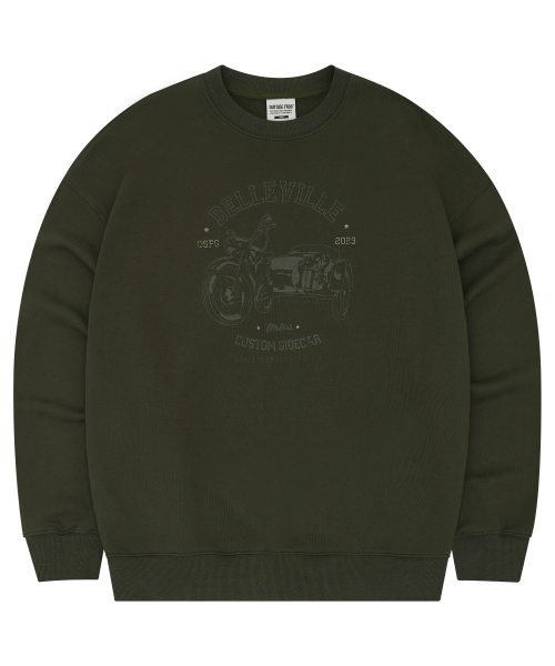 Винтажный свитшот Sidecar (Khaki)