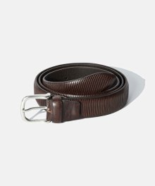 Cow Hide Leather Belt (Italy Made) Brown
