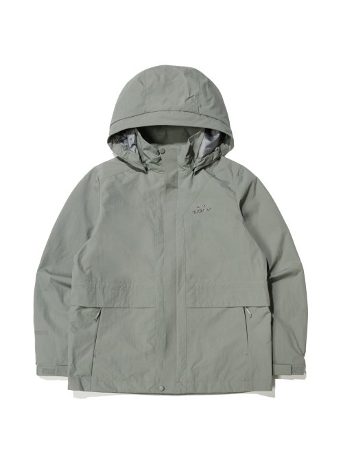 Ветрозащитная куртка CORE WS с подкладкой_Forest khaki