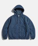 에스피오나지(ESPIONAGE) Overdyed Hooded Work Jacket Pigment Blue