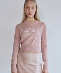CASHMERE BUTTERFLY SIGNATURE CROP KNIT_PINK