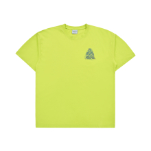 WE WERE OVERLAP ARTWORK SHORT SLEEVE T-SHIRT LIME