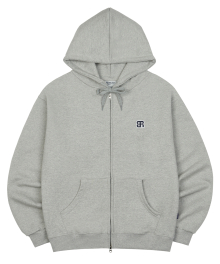 B.R Symbol Hoodie Zip Up Grey