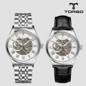 토르소(TORSO) T603M-SSS 엘리시온 스켈레톤 오토매틱 다이아몬드 워치 남자 메탈 시계
