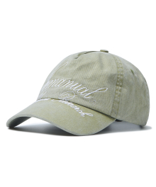 CURSIVE LOGO BALL CAP - LIGHT KHAKI