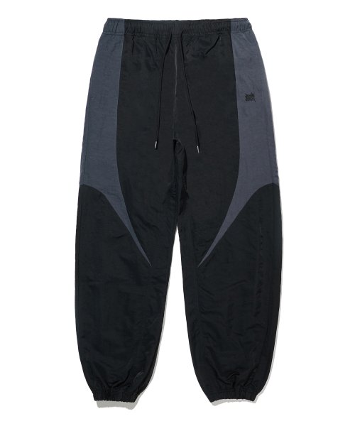нейлон LINE брюки - BLACK