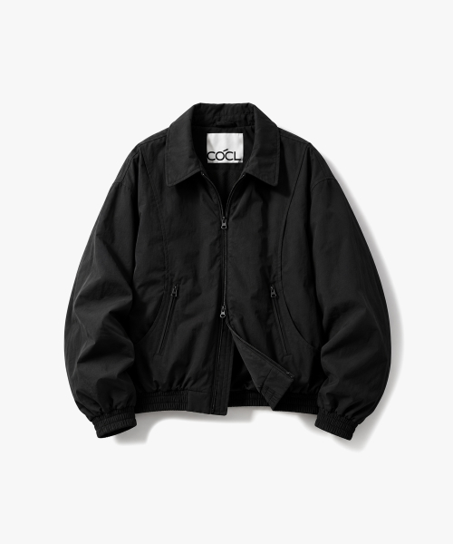 커브드 투웨이 항공 자켓 블랙 COOSJP046BLACK