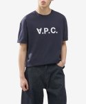 아페쎄(A.P.C.) 남성 VPC 리버 반소매 티셔츠 - 네이비 / COFDWH26324IAK