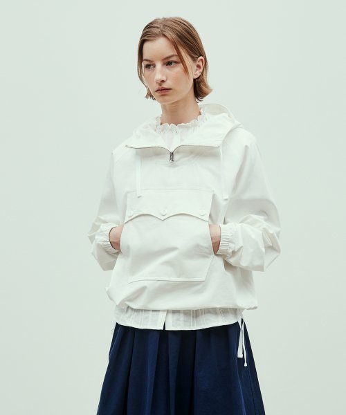 ripstop hood анорак parka(womens) white