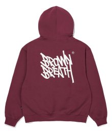 [22-23] TAG HOODIE - BURGUNDY