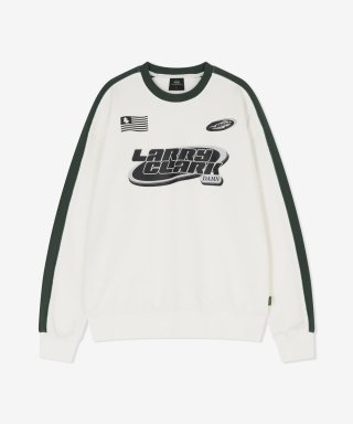 래리클락(LARRY CLARK) L.C SPORT COLOR BLOCK CREWNECK WHITE 상품 이미지