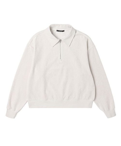 Женская вельветовая куртка на молнии (IVORY) (HA2LT70-22)