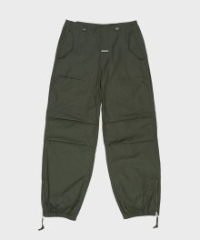 SIDE ZIP PARACHUTE PANTS KHAKI (VH2ESUPA11A)