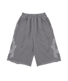 Rough Cut Half Pants / Grey