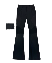 Detachable Pouch Nylon Pants / Black