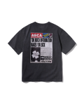 AECA SOCIAL BALANCE HALF SLEEVE-WASHED CHARCOAL