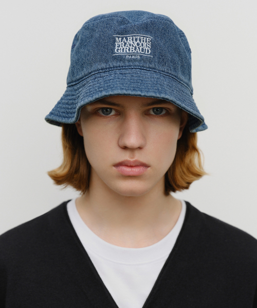 CLASSIC LOGO BUCKET HAT blue