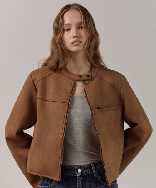 Suede на молнии Jacket_3Color