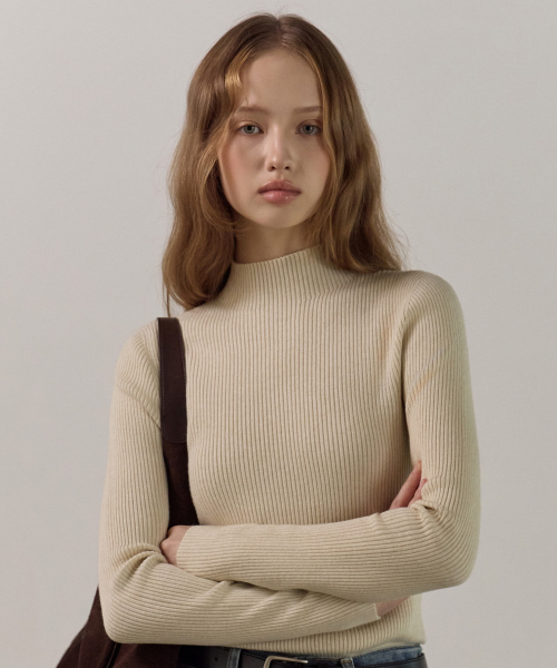 Wholegarment Mockneck Knit Ts_6color