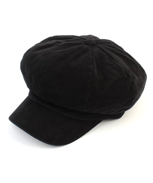 Belted Hard Washing Black Newsboy Cap 뉴스보이캡