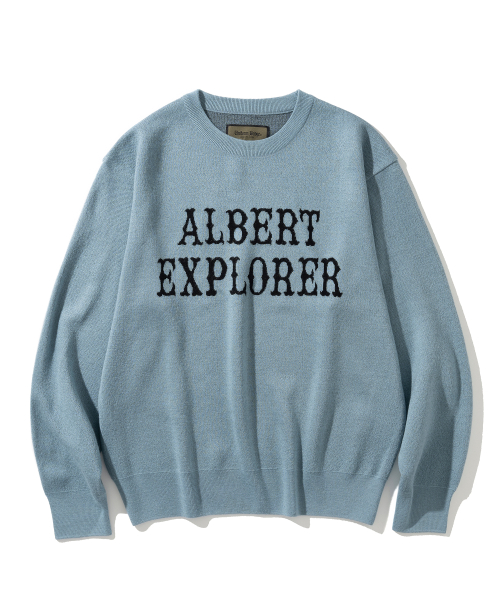 ae logo crew вырез knit светлый blue