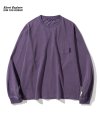 dyeing pocket l/s tee pigment purple