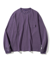 dyeing pocket l/s tee pigment purple