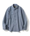 chambray pocket shirt blue