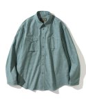 유니폼브릿지(UNIFORM BRIDGE) chambray pocket shirt green