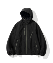 casual sports wind jacket black