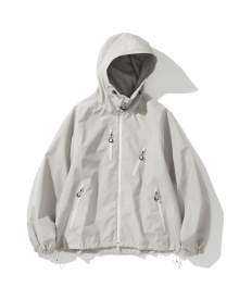 casual sports wind jacket light grey