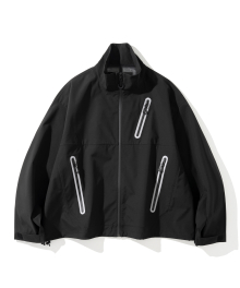 3layer zip training jacket black
