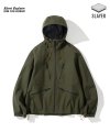 3layer wp hood jacket olive green