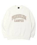 펜듈럼(PENDULUM) 캠퍼 아치 로고 맨투맨 OFF WHITE (LO6TU148-001)