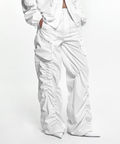 nache SMOCKING CONVEX PANTS （unisex） 韓国 나체(NACHE) SMOCKING CONVEX PANTS (UNISEX) BLACK - 사이즈