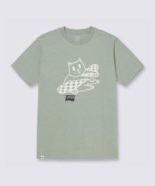 키티 GFX 반소매 티셔츠 - 아이스버그 그린 / VN000GQWCJL1