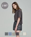 줄리아페페(JULIAPEPE) [2 Pack] Eco Cotton T-shirt