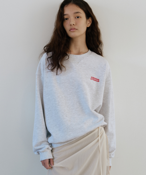Peace embroidery sweatshirt