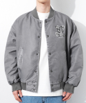 큐티에잇(QT8) BN Pigment Stadium Jacket (Grey)