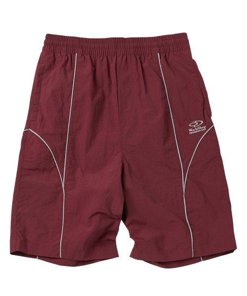 Нейлоновые шорты с кантом Burgundy