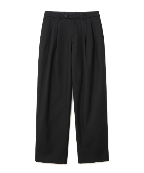 Брюки regular fit с двумя защипами [Black]
